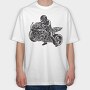 Big Bike, Tricou Oversize Barbati (Unisex)