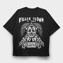 Killer Clown in Town, Tricou Oversize Barbati (Unisex)