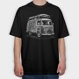 Van Free Coffee, Tricou Oversize Barbati (Unisex)