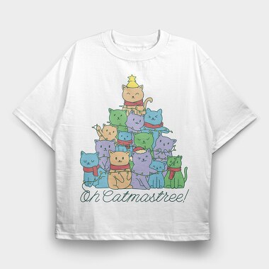 Oh Catmastree, Tricou Oversize Barbati (Unisex)