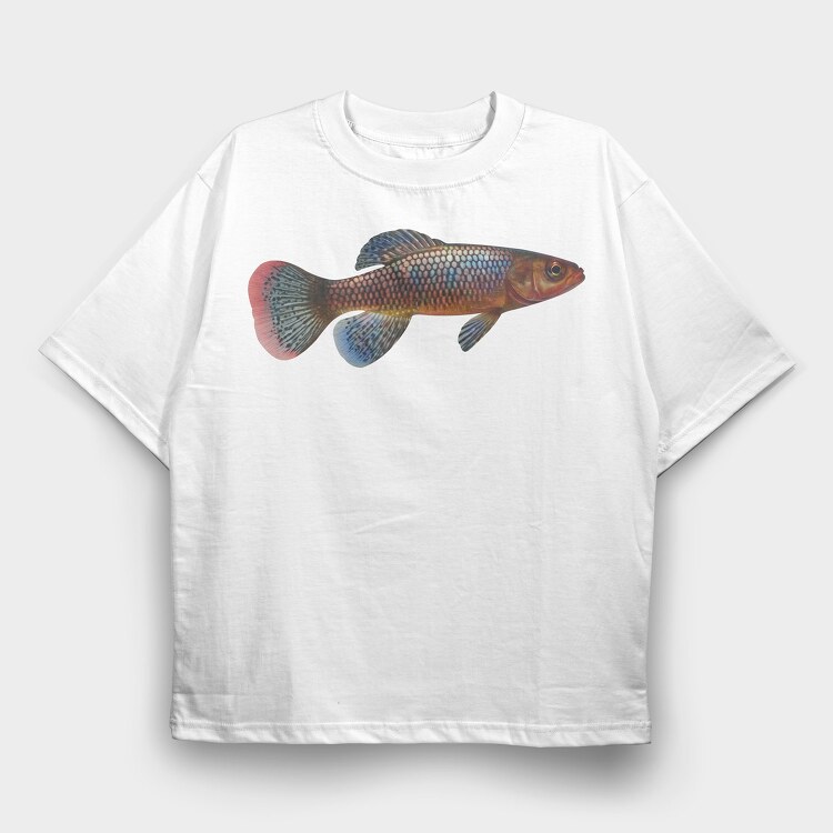 Killifish, Tricou Oversize Barbati (Unisex)