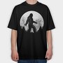 Big Foot Moon Monochrome, Tricou Oversize Barbati (Unisex)