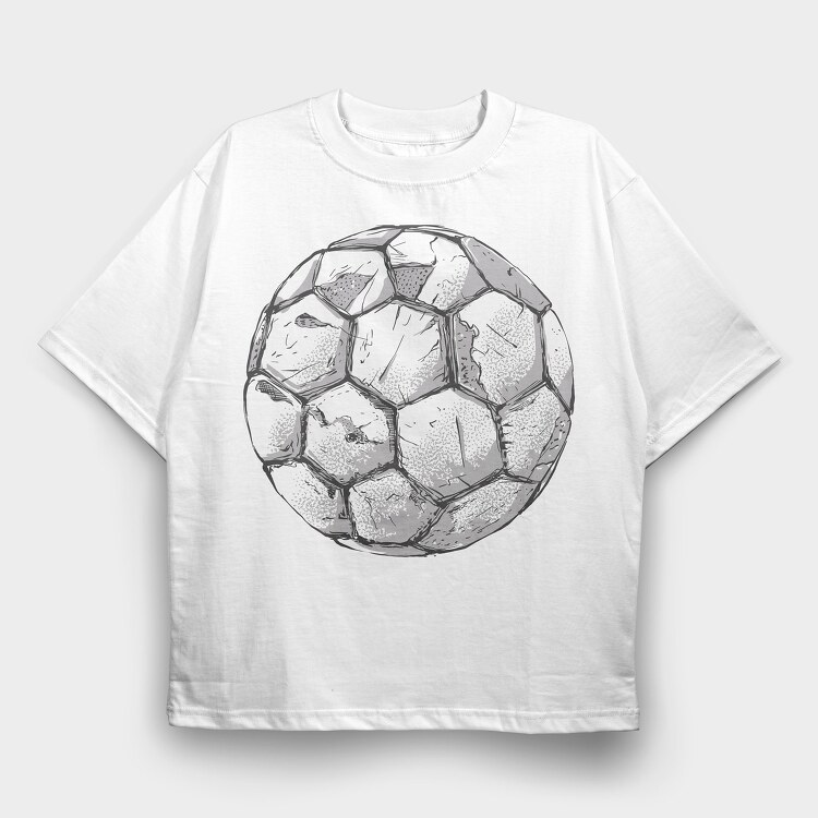 Old Ball Football, Tricou Oversize Barbati (Unisex)