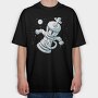 King Chess Cartoon, Tricou Oversize Barbati (Unisex)