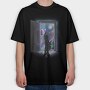 Cosmic Door, Tricou Oversize Barbati (Unisex)