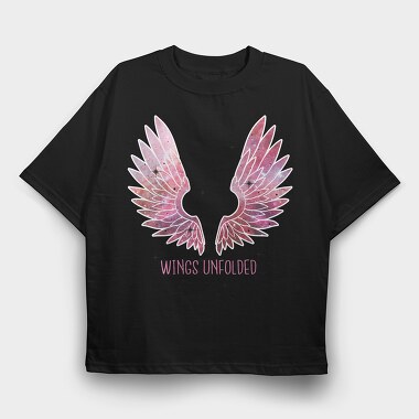 Galaxy Wings, Tricou Oversize Barbati (Unisex)