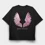 Galaxy Wings, Tricou Oversize Barbati (Unisex)