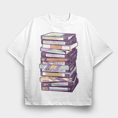 Vhs Tower, Tricou Oversize Barbati (Unisex)