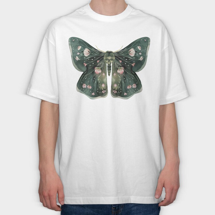 Boho Fantasy Moth, Tricou Oversize Barbati (Unisex)