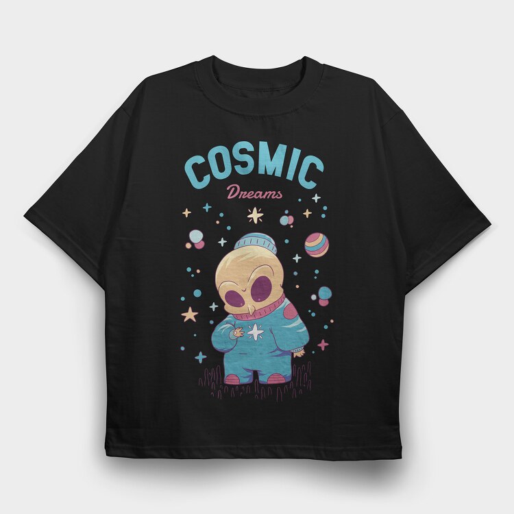 Cosmic Dreams, Tricou Oversize Barbati (Unisex)