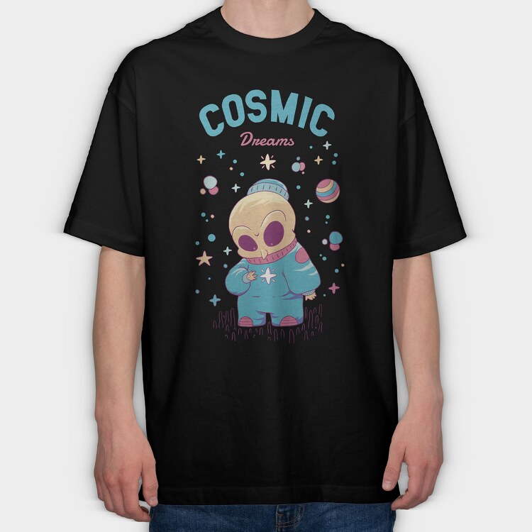 Cosmic Dreams, Tricou Oversize Barbati (Unisex)