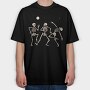 Vibing Dancing Skeletons, Tricou Oversize Barbati (Unisex)