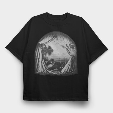 View From a Tent, Tricou Oversize Barbati (Unisex)