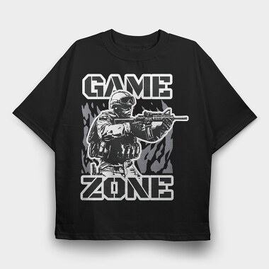 Game Zone Tactical, Tricou Oversize Barbati (Unisex)