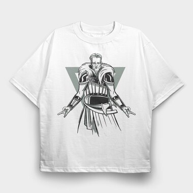 Viking Animation, Tricou Oversize Barbati (Unisex)