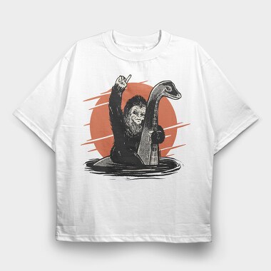 Bigfoot Monster, Tricou Oversize Barbati (Unisex)
