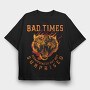 Old School Tiger Bad Times, Tricou Oversize Barbati (Unisex)