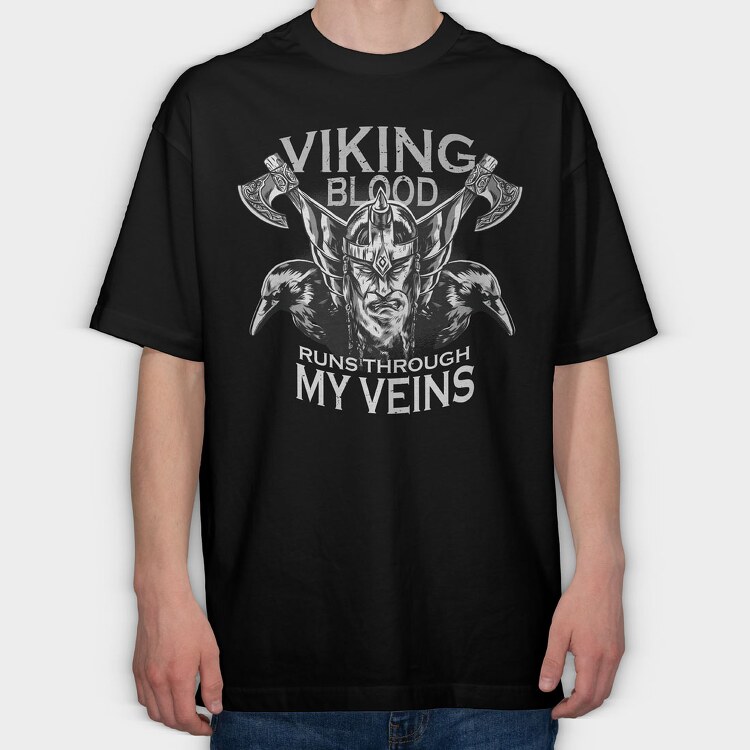 Viking Blood, Tricou Oversize Barbati (Unisex)