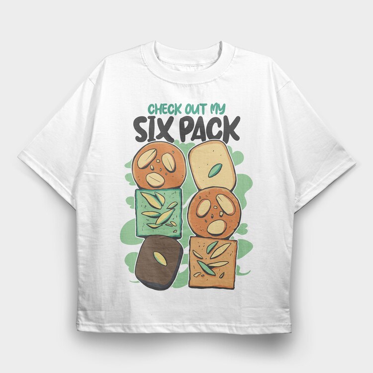 Six Pack Indian Sweets, Tricou Oversize Barbati (Unisex)