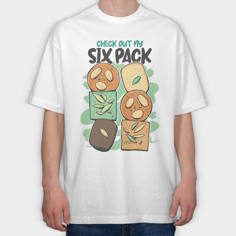 Six Pack Indian Sweets, Tricou Oversize Barbati (Unisex)