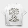 Old Tree, Tricou Oversize Barbati (Unisex)