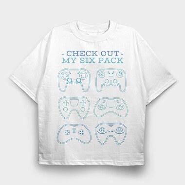 Six Pack Joystick, Tricou Oversize Barbati (Unisex)