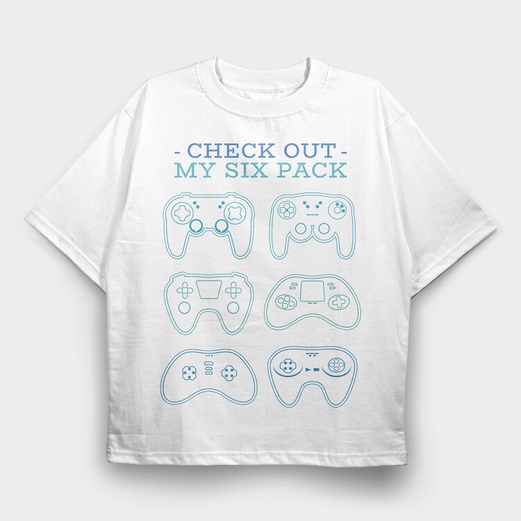 Six Pack Joystick, Tricou Oversize Barbati (Unisex)