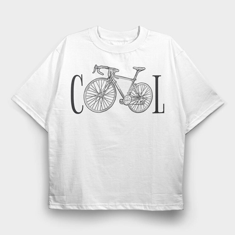 Bike Cool, Tricou Oversize Barbati (Unisex)
