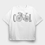 Bike Cool, Tricou Oversize Barbati (Unisex)