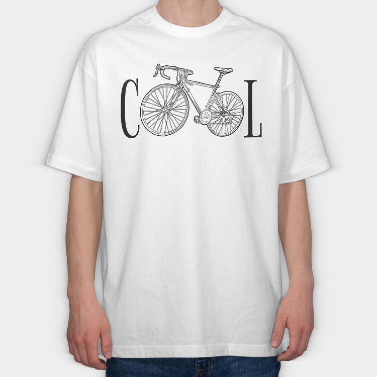 Bike Cool, Tricou Oversize Barbati (Unisex)