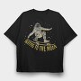 Skating to the Moon, Tricou Oversize Barbati (Unisex)