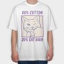 Cotton and Cat Hair, Tricou Oversize Barbati (Unisex)