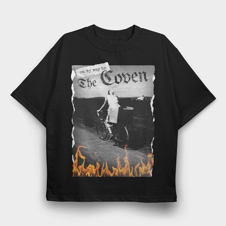 On My Way to the Coven, Tricou Oversize Barbati (Unisex)