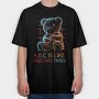 One Two Three, Tricou Oversize Barbati (Unisex)