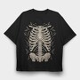 Skeleton Chest, Tricou Oversize Barbati (Unisex)