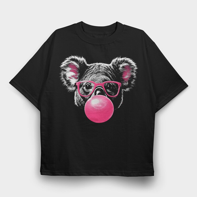 Koala Bubblegum Monochrome Sunglasses Pink, Tricou Oversize Barbati (Unisex)