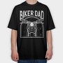 Biker Dad, Tricou Oversize Barbati (Unisex)