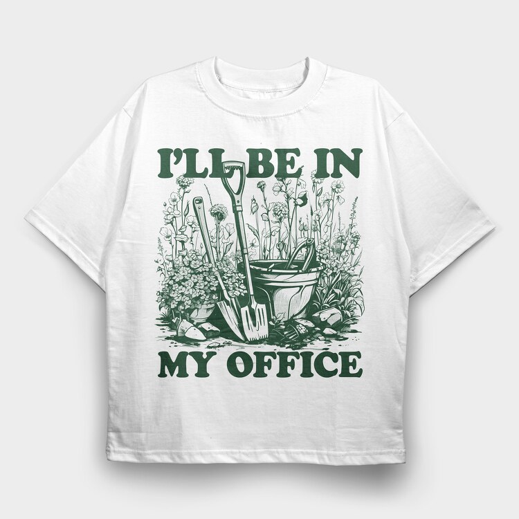 Garden Quote, Tricou Oversize Barbati (Unisex)