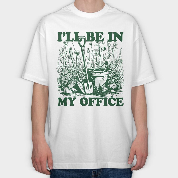 Garden Quote, Tricou Oversize Barbati (Unisex)