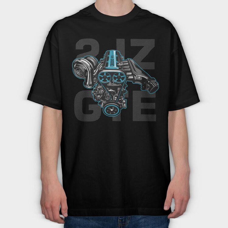 2JZ GTE, Tricou Oversize Barbati (Unisex)
