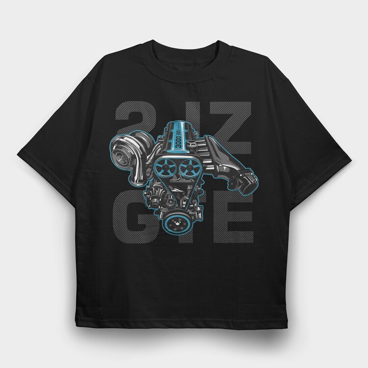 2JZ GTE, Tricou Oversize Barbati (Unisex)