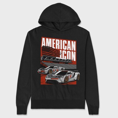 Ford GT40 American Icon, Hanorac Oversize Barbati (Unisex)