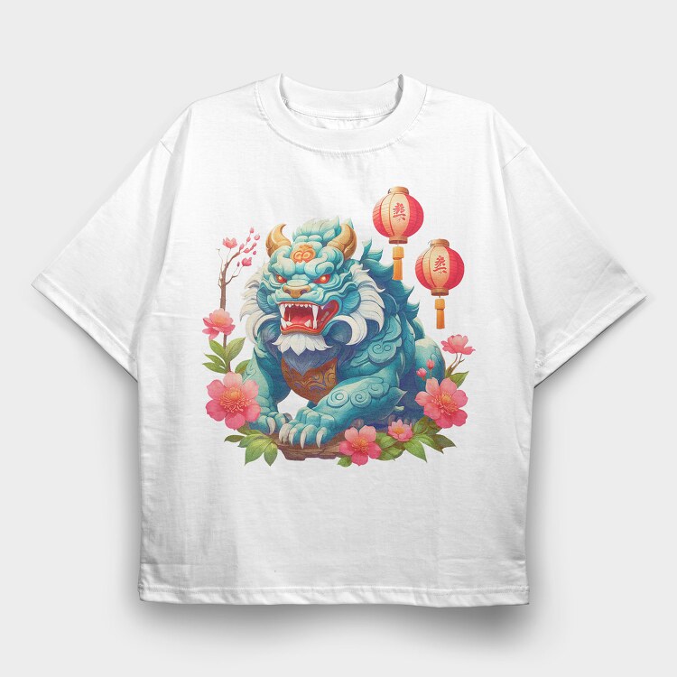 Komainu, Tricou Oversize Barbati (Unisex)