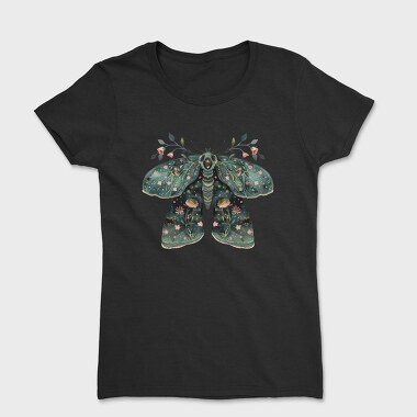 Boho Floral Moth, Tricou Femei