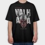 Viking Skull Valhalla, Tricou Oversize Barbati (Unisex)