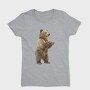 Bear Standing Grey, Tricou Femei