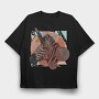 Geometric Zebra, Tricou Oversize Barbati (Unisex)