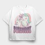 Birthday Princess Unicorns, Tricou Oversize Barbati (Unisex)