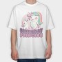 Birthday Princess Unicorns, Tricou Oversize Barbati (Unisex)