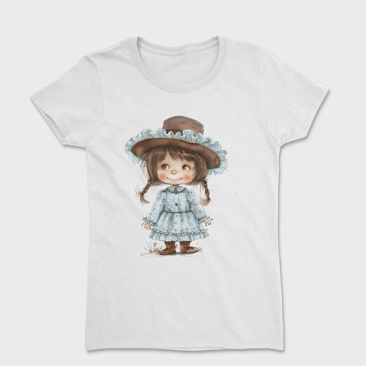Blue Vintage Girls, Tricou Femei